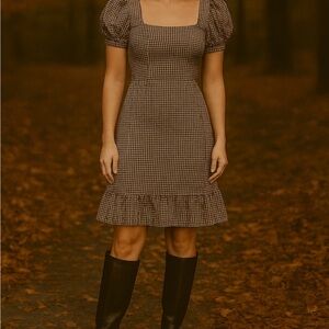 Brand new with tags! Sanctuary Brown and white dress!